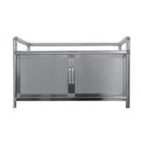 Thickened Stainless Steel Mini Cabinet for Balcony Kitchen Storage