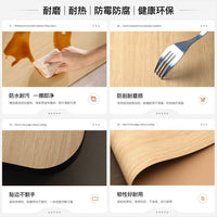 Eco-Friendly Wood Grain Leather Desk Mat Large Mouse Pad Waterproof Heat-Insulating Table Protector