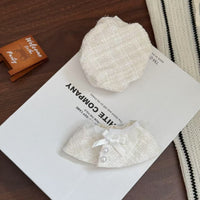 10cm Cotton Doll Straw Hat and Skirt Set for Plush Dolls