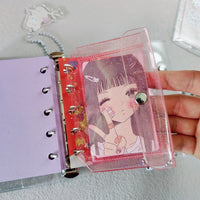 Glitter M5 Loose-Leaf Card Holder & Coin Pouch with Chain