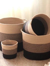 Nordic Woven Laundry Hamper Large Capacity Storage Basket for Toys and Clothes
