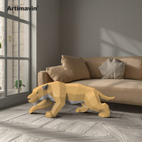 Sabretooth Tiger 3D Papercraft Model Kit for Adults & Kids, DIY Home Decor & Stress Relief