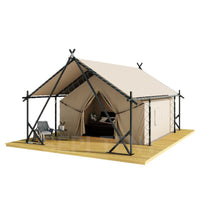 A-Frame Hotel Tent for Outdoor Glamping and Resort Stays