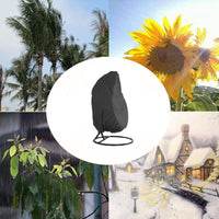 Outdoor Hanging Basket Chair Cover Waterproof UV Protection Dustproof Patio Furniture Swing Cover
