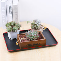 Rectangular Garden Plant Pot Drip Tray - Thickened Plastic Base for Planters