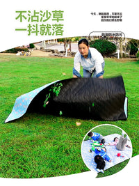 Ultrasonic Oxford Cloth Picnic Blanket, Waterproof and Moisture-Proof Outdoor Mat with Storage Bag