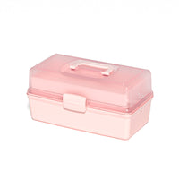 3-Layer Portable Art Supply & Craft Storage Box with Handle