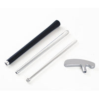 Portable 3-Section Aluminum Alloy Golf Putter Set for Travel and Practice