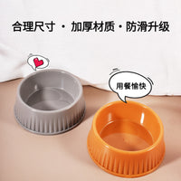 Round Plastic Pet Bowl for Cats and Dogs, Easy to Clean, Large Capacity, Durable