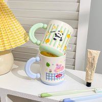 Portable Travel Mouthwash Cup for Kids and Couples - Bathroom Tumbler