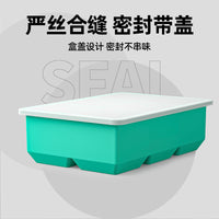 Large Silicone Ice Cube Tray with Lid for Freezer, Food-Grade, 6-Cavity