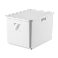 Household Plastic Storage Box with Lid for Snacks, Toys, and Clothes Organization