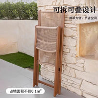 Outdoor Rattan Wicker Lounge Chair with Ottoman or Coffee Table, Foldable Balcony Garden Patio Recliner