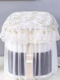 Universal Air Fryer Dust Cover Rice Cooker Kitchen Appliance Protector with Lace Trim