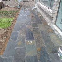 Natural Bluestone Slabs for Outdoor Paving and Landscaping, Rustic Yellow Stone for Gardens and Pathways