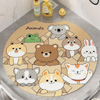 Cartoon Non-Slip Bathroom Mat for Shower and Bathtub