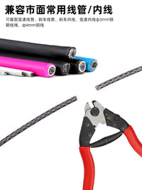 MOTSUV Bicycle Brake and Derailleur Cable Housing Set for Road and Mountain Bikes