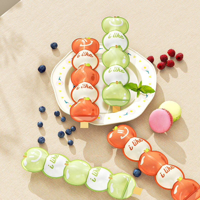 Disposable Ice Pop Bags for Homemade Frozen Treats, Self-Sealing Fruit Ice Molds