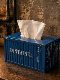 Vintage American Industrial Style Truck Container Tissue Box Holder