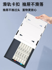 Under-Desk Invisible Drawer Organizer for Office Stationery and Desk Storage