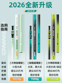 Bennuo Carbon Fiber Telescopic Fishing Landing Net Pole Set for Large Fish