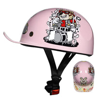 Kids Electric Bicycle Helmet Vintage Baseball Cap Style Half Helmet
