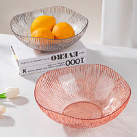 Creative Transparent Glass-Look Dinner Plate Set for Fruit Salad Dessert Snacks