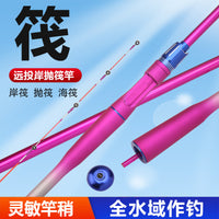 Raft Fishing Rod with Soft Tail Tip, 1.8m/2.1m, for Bridge Fishing, Fishing Tackle Set