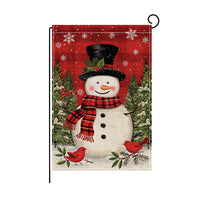 Christmas Holiday Garden Flag Double-Sided Polyester Outdoor Yard Decoration