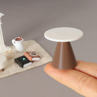 Miniature Fireplace, Table, Stool, Carpet Dollhouse Christmas Scene Furniture Decor Set
