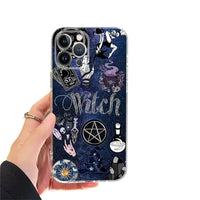 Tarot Card Clear Phone Case for iPhone 15 Series