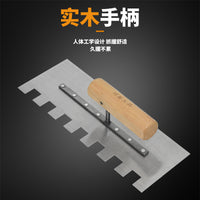 Carbon Steel Notched Trowel for Tile Laying, Masonry, and Plastering