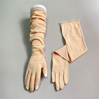 Women's Summer UV Protection Cotton Fingerless Driving and Cycling Arm Sleeves