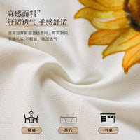 Luxury Cotton Linen Table Runner with Tassels for Dining Table, Cabinet, or TV Stand