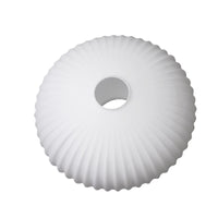 Striped Calcite Glass Lampshade for E26/E27 Sockets, Lantern Shape, Translucent