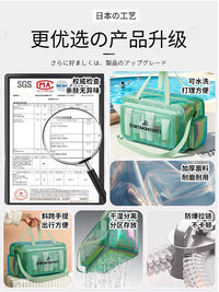 Large Capacity Wet Dry Separation Toiletry Bag with Shoe Compartment, Portable Travel Wash Bag for Swimming and Gym
