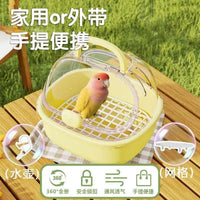 Portable Breathable Bird Carrier Cage for Small Birds Parakeets Cockatiels Travel