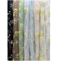 2026 New Spring/Summer Embroidered Mesh Fabric for Children's Dresses with Butterfly Pattern