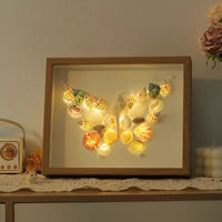 3D Shadow Box Frame for Dried Flowers, Shells, and Specimens with Display Stand