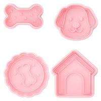 Dog House Series Bone 3D Cartoon Cookie Cutters for DIY Clay and Fondant