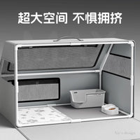 Cat Birthing Whelping Box Tent for Pregnant Cats, Enclosed Pet Delivery Room and Isolation Nest