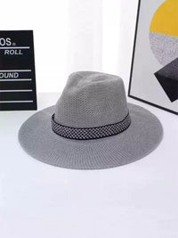 Men's Summer Sun Protection Straw Hat Wide Brim Beach Hat for Outdoor Gardening