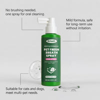 Kriath Pet Breath Freshener Spray for Daily Oral Care