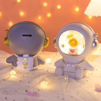 Astronaut Piggy Bank Night Light for Bedroom Decor