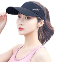 Quick-Dry UV Protection Sun Hat for Women, Lightweight Breathable Outdoor Sports Visor with Extended Brim