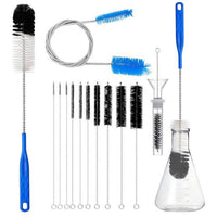 12-Piece Glass Tube Cleaning Brush Set for Straws and Pipes