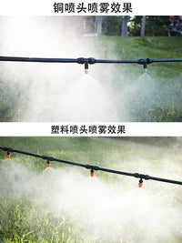Automatic Misting Cooling System for Garden and Patio, Humidification and Dust Suppression Sprinkler Kit