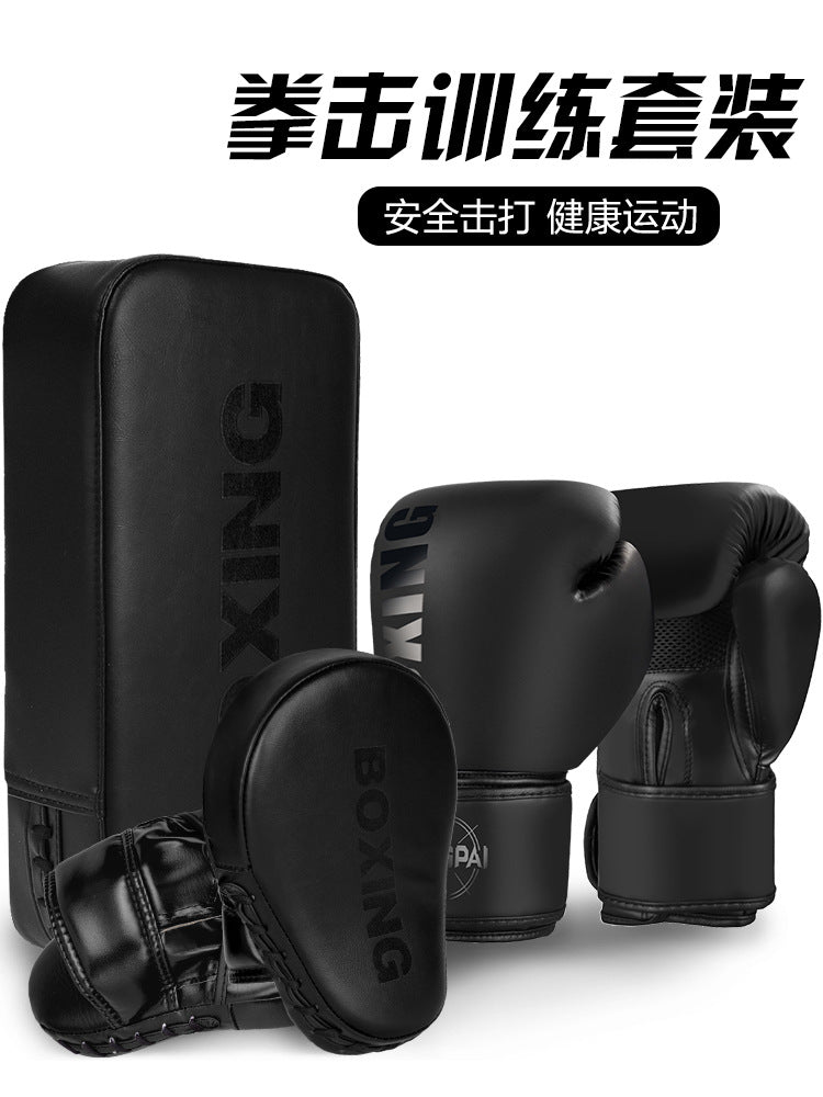 Boxing Gloves Mitts and Kick Pads Set for Adults and Kids - Professional Training Equipment