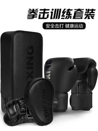 Boxing Gloves Mitts and Kick Pads Set for Adults and Kids - Professional Training Equipment