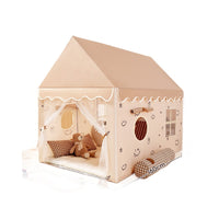 Kids' Extra-Long Indoor Play Tent Princess Castle Playhouse with Mosquito Net